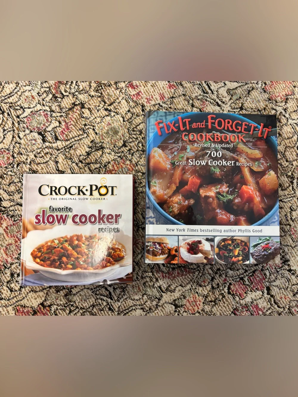 Crock-Pot & Fix-It and Forget-It Slow Cooker Recipe Books - TWO